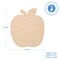 Large Wooden Apple Cutouts 8-1/2 x 9-1/2 Inch, Unfinished Birch | Woodpeckers